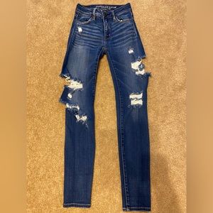 American eagle ripped jeans